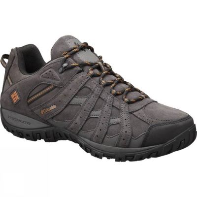 Zapatos Columbia Redmond Leather Omni-Tech Hombre - Gris Oscuro - Chile RNB064712